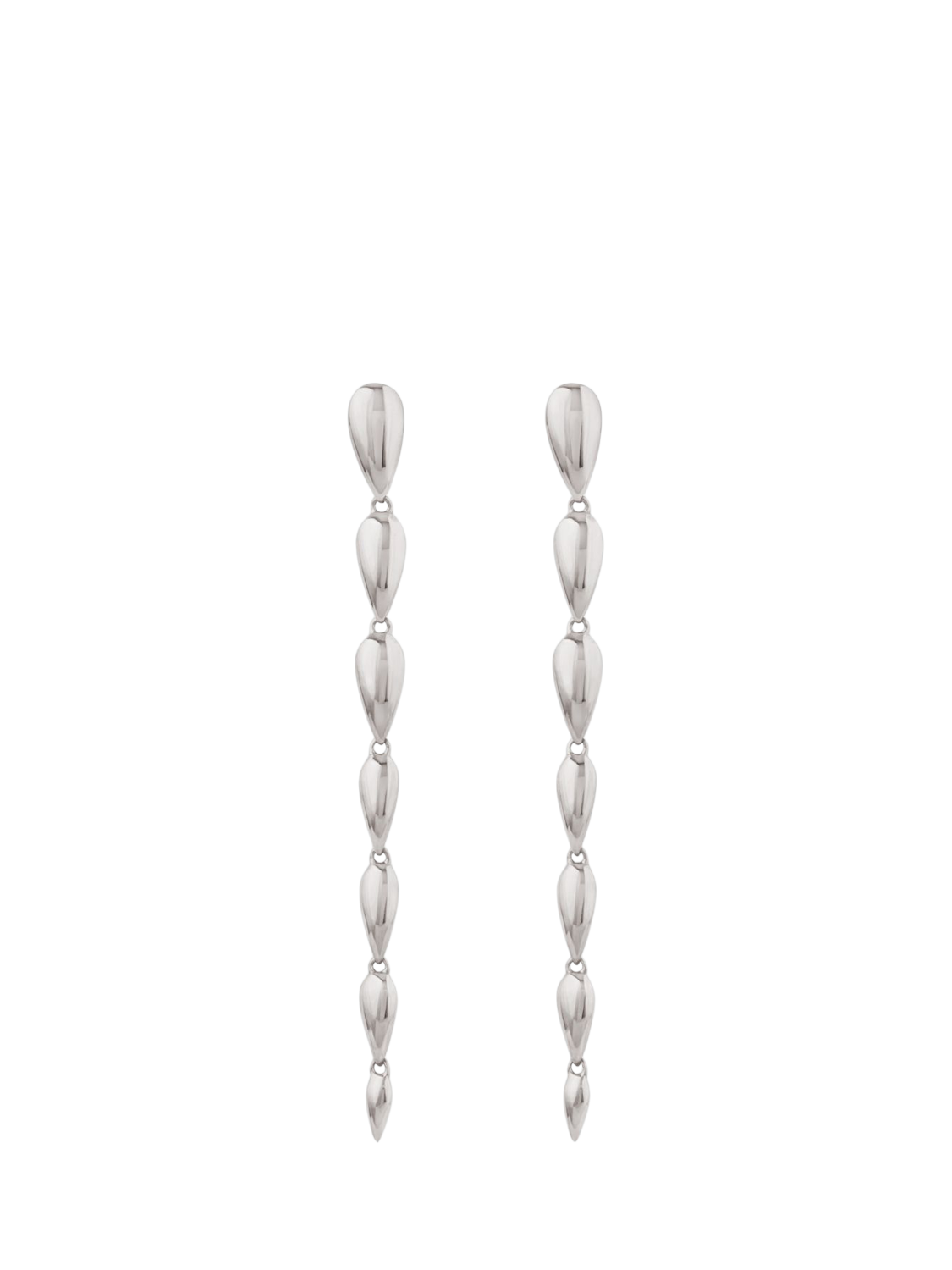 Product image 1 of 4, which shows Dinny Hall Sunbeam Column Drop Earrings, Silver