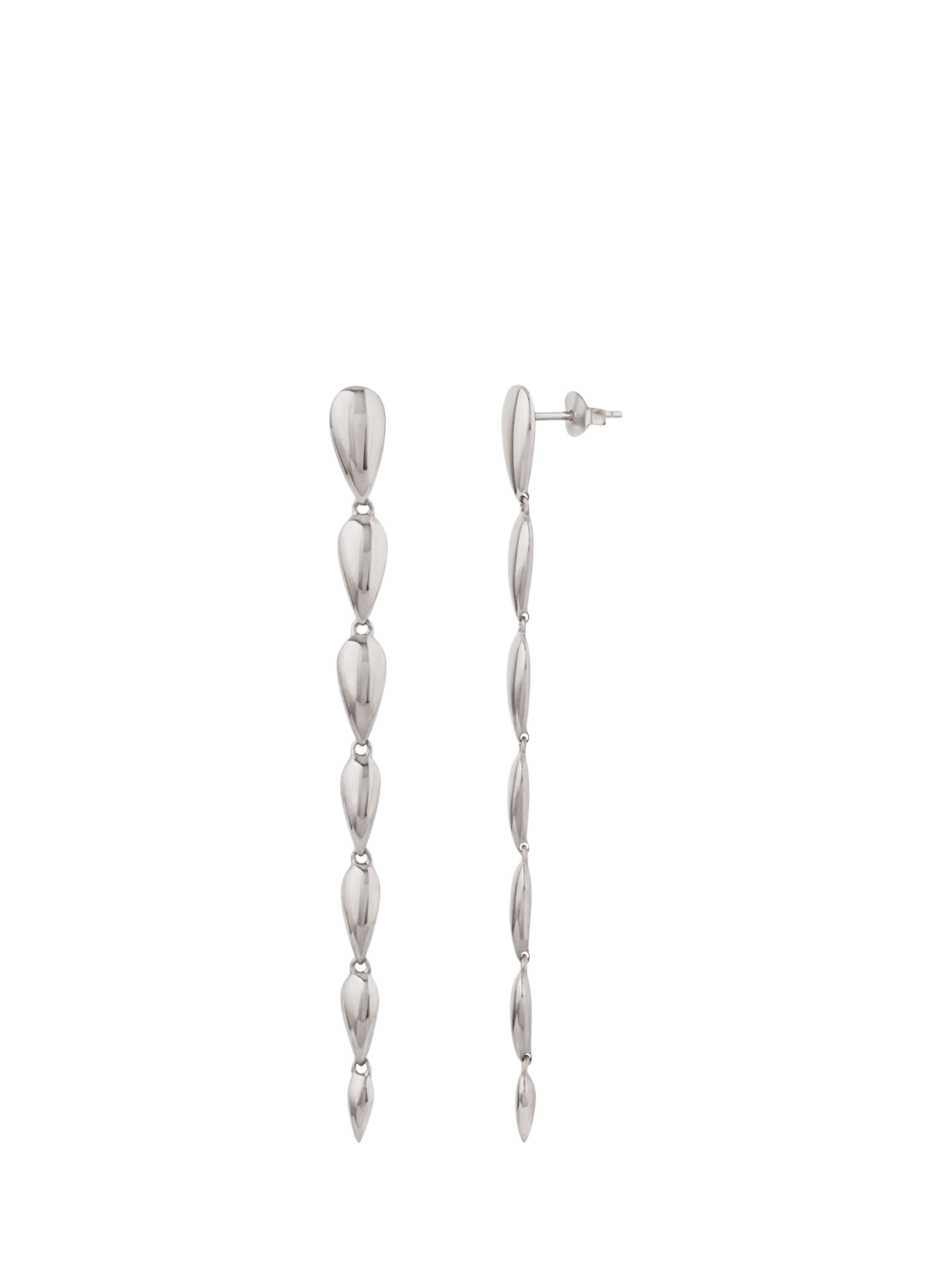 Product image 2 of 4, which shows Dinny Hall Sunbeam Column Drop Earrings, Silver