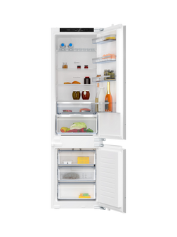 NEFF N50 KI7962FD0G Integrated 70/30 Fridge Freezer, Right-Hand Hinge, Black, Black