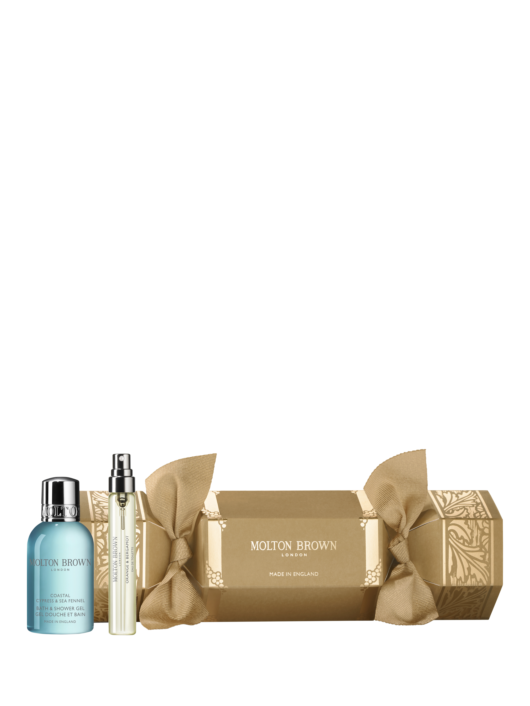 Product image 1 of 3, which shows Molton Brown Cypress & Sea Fennel Christmas Cracker