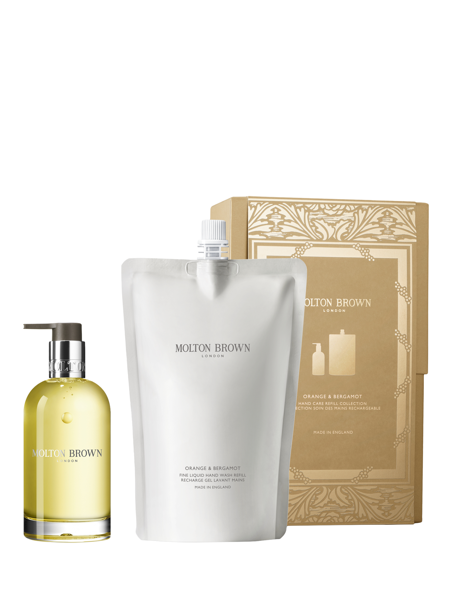 Product image 1 of 3, which shows Molton Brown Orange & Bergamot Refill Hand Care Gift Set