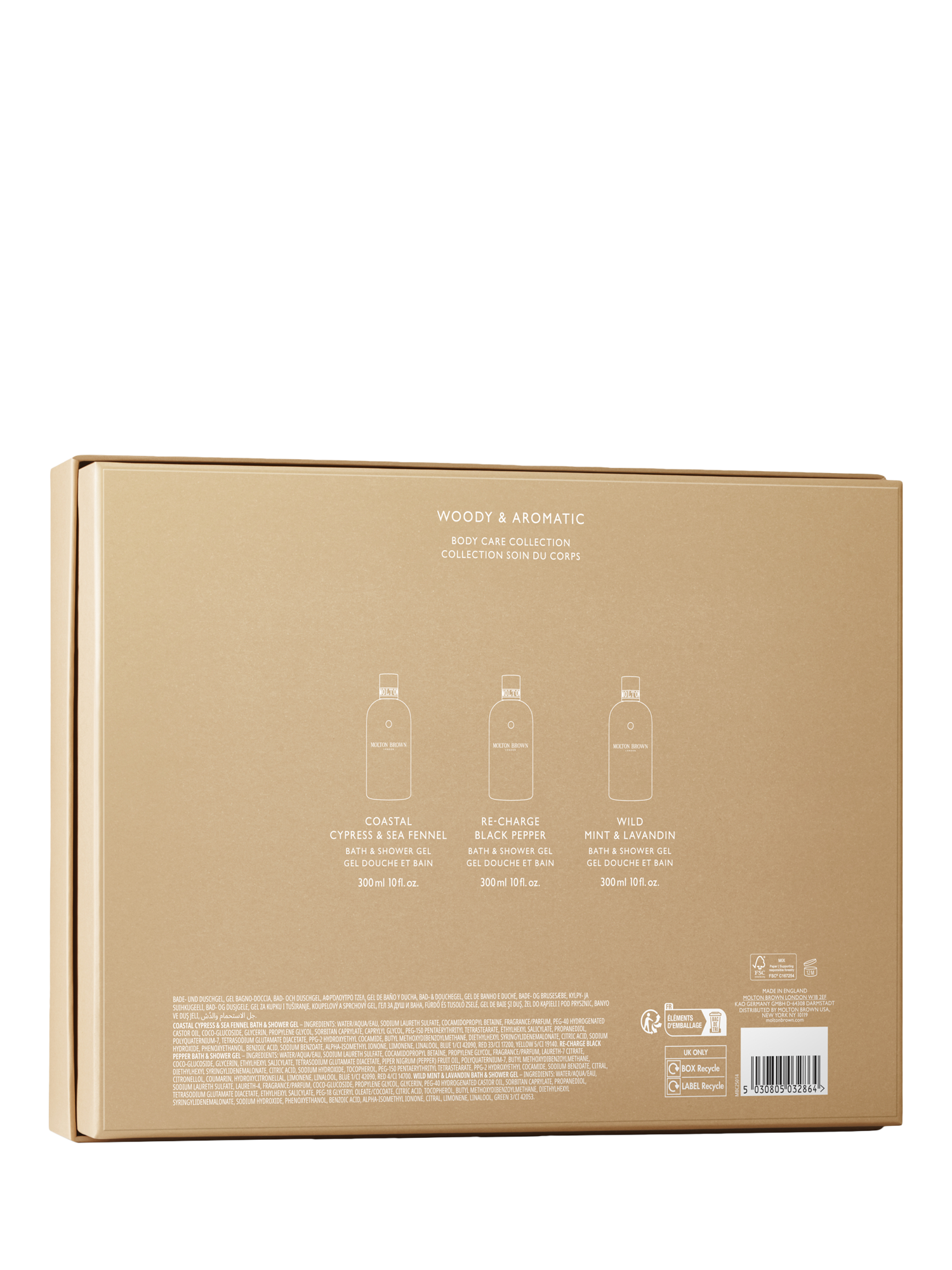 Product image 3 of 3, which shows Molton Brown Woody & Aromatic Bodycare Gift Set