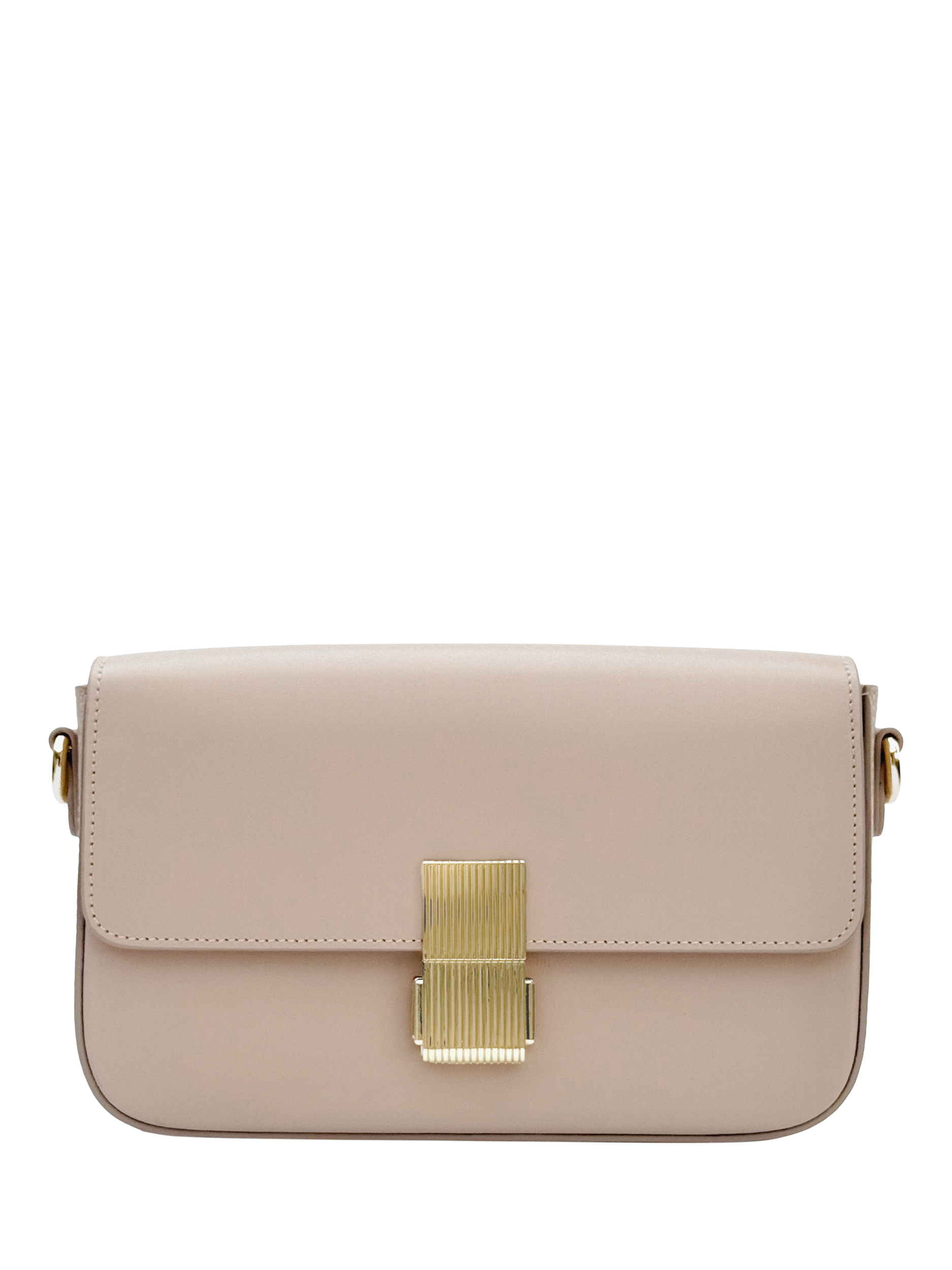 Product image 3 of 5, which shows Apatchy London Flora Leather Crossbody Bag, Blush