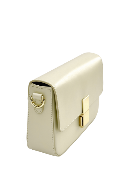 Apatchy London Flora Leather Crossbody Bag - view 2, Buttermilk
