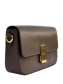 Apatchy London Flora Leather Crossbody Bag - view 2, Mink