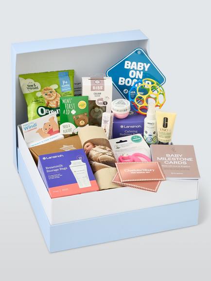John Lewis New Parent Starter Kit Baby Box - view 2, Multi