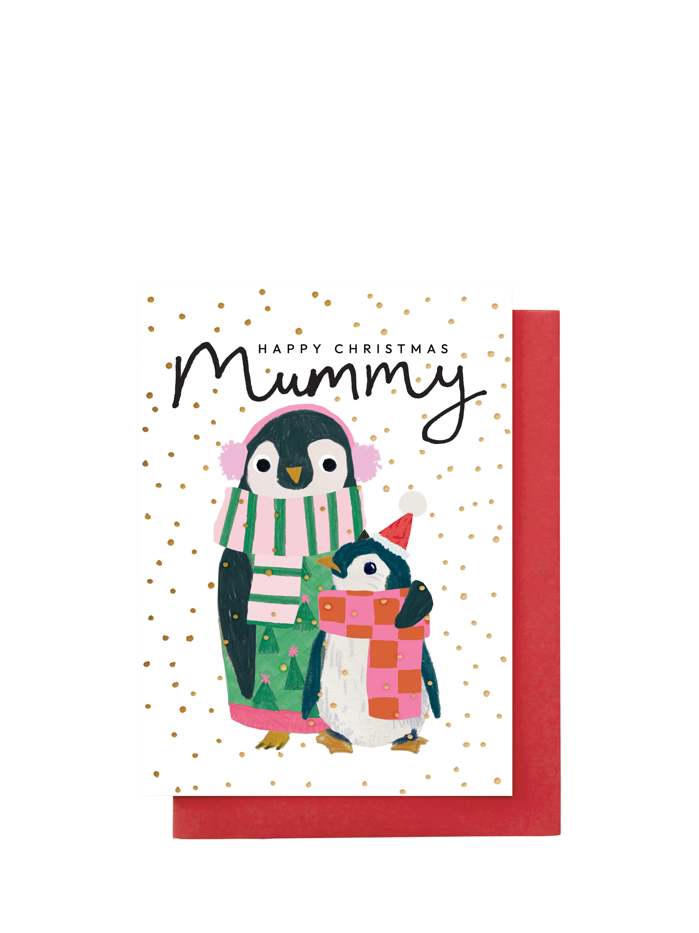 Stop the Clock Design Penguins Mummy Christmas Card