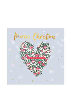 Belly Button Designs Heart & Berries Mum Christmas Card, Multi