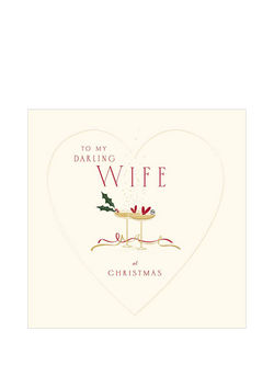The Proper Mail Company Glasses Wife Christmas Card, Multi