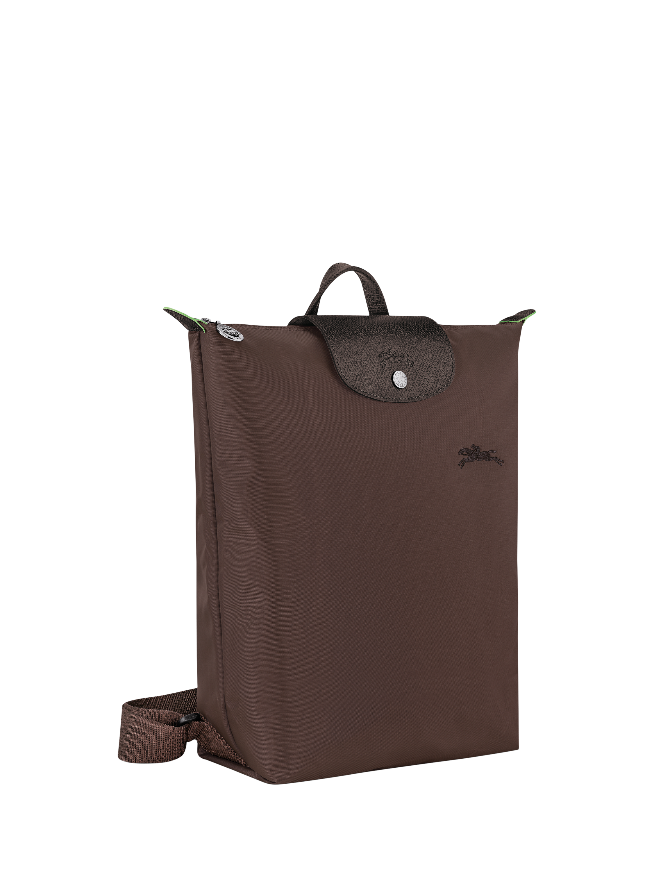 Product image 3 of 7, which shows Longchamp Le Pliage Green Canvas Backpack, Mocha