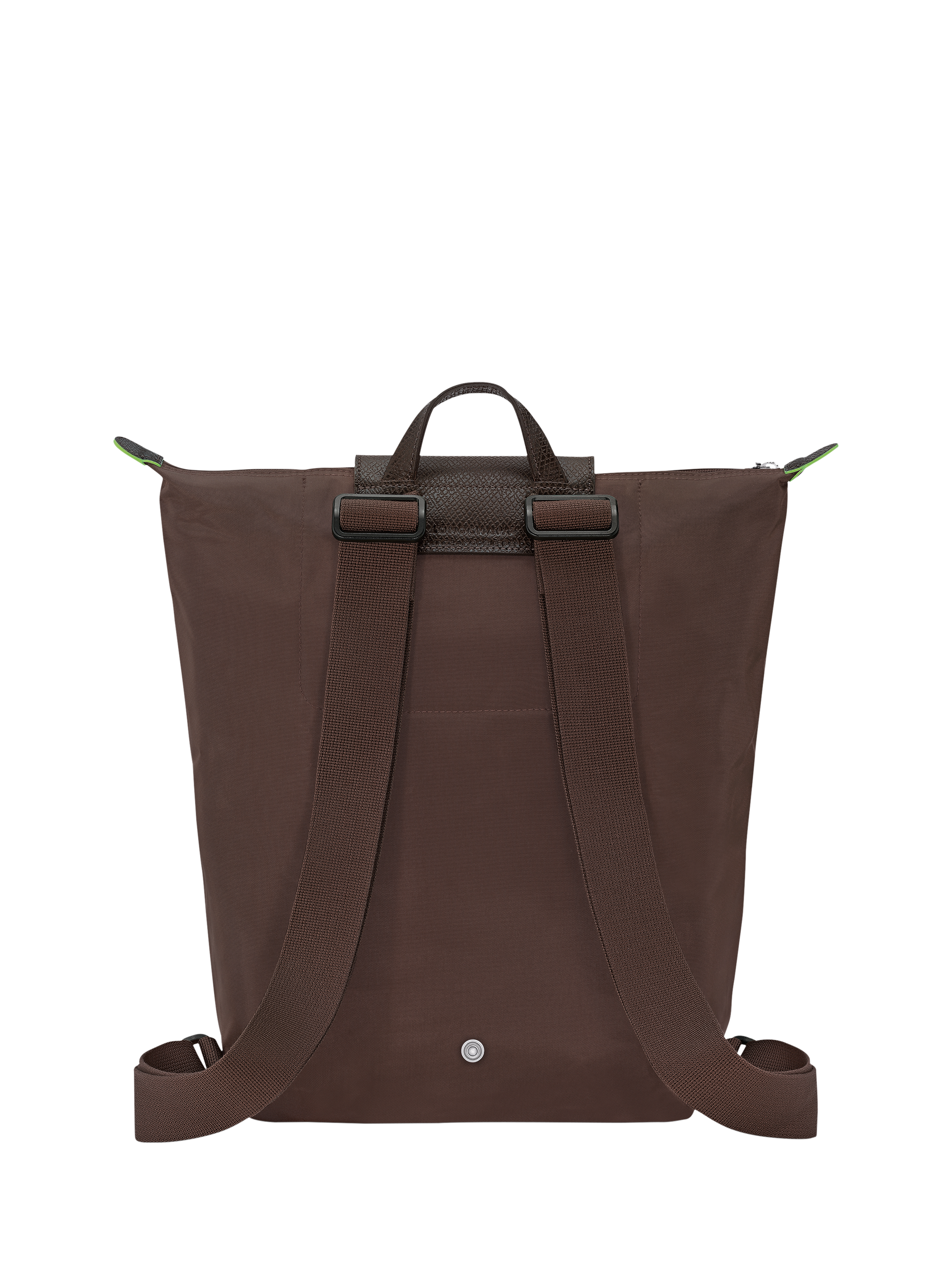 Product image 4 of 7, which shows Longchamp Le Pliage Green Canvas Backpack, Mocha