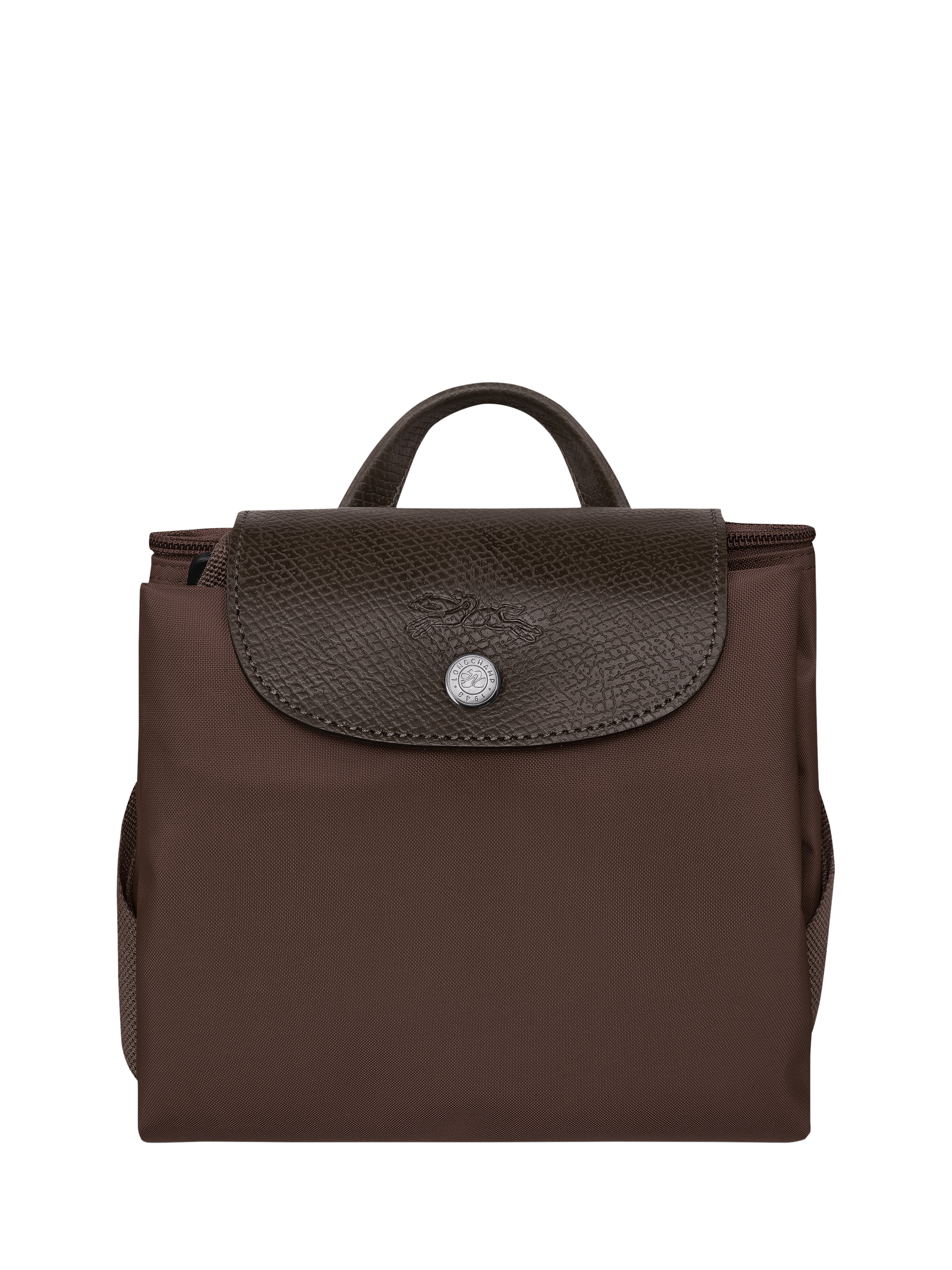 Product image 7 of 7, which shows Longchamp Le Pliage Green Canvas Backpack, Mocha