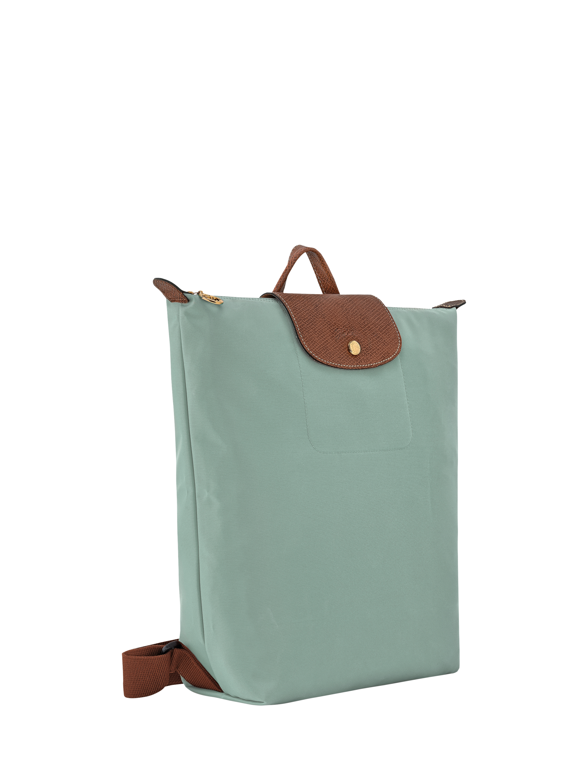 Product image 3 of 7, which shows Longchamp Le Pliage Original Recycled Canvas Backpack, Celadon
