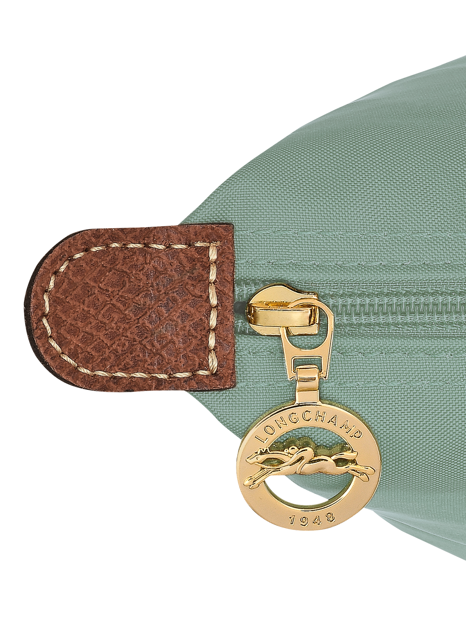 Product image 6 of 7, which shows Longchamp Le Pliage Original Recycled Canvas Backpack, Celadon