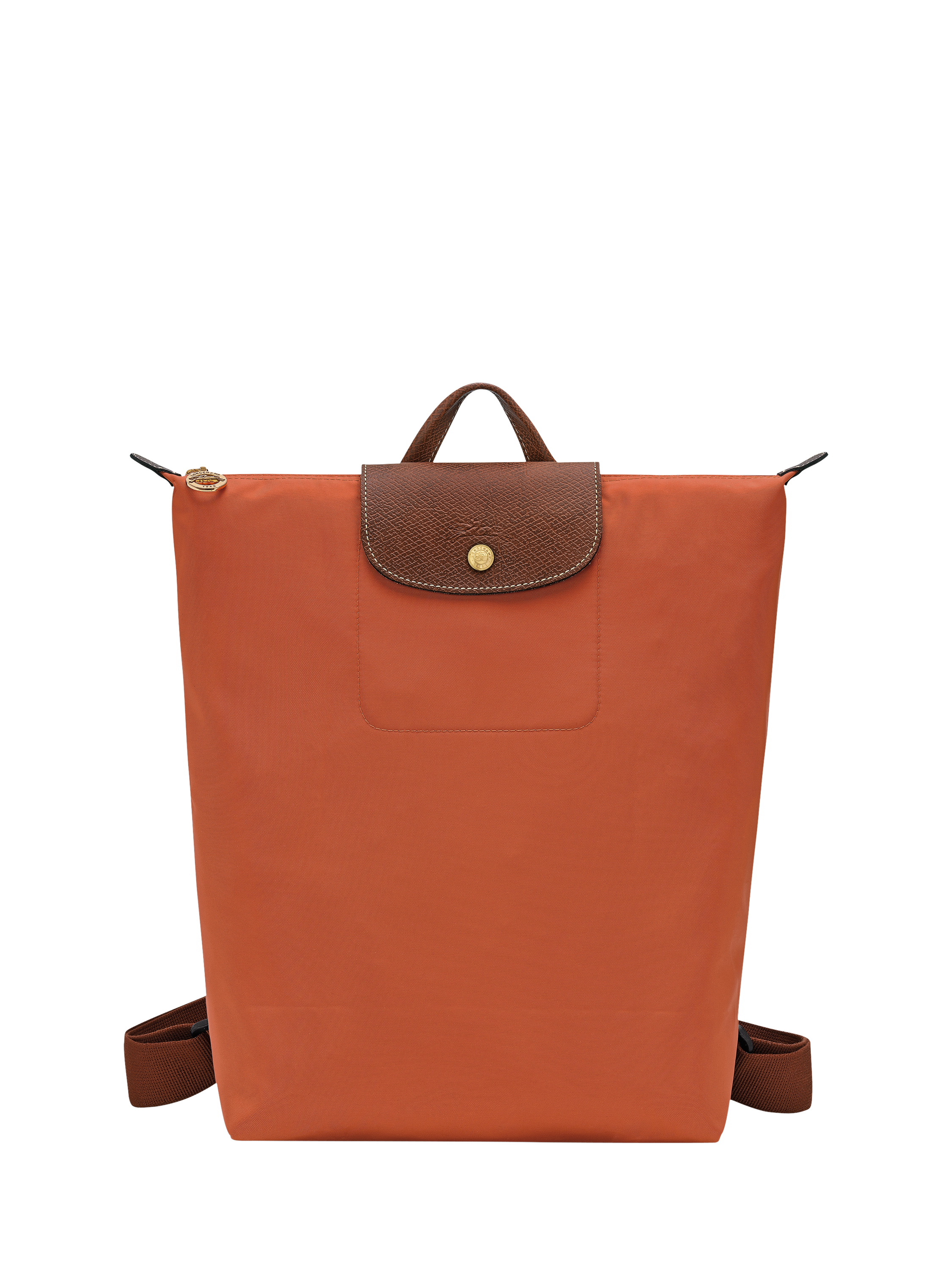 Product image 1 of 7, which shows Longchamp Le Pliage Original Recycled Canvas Backpack, Brick