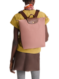 Longchamp Le Pliage Original Recycled Canvas Backpack, Pink Tea