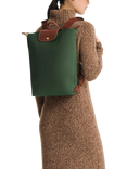 Longchamp Le Pliage Original Recycled Canvas Backpack, British Green