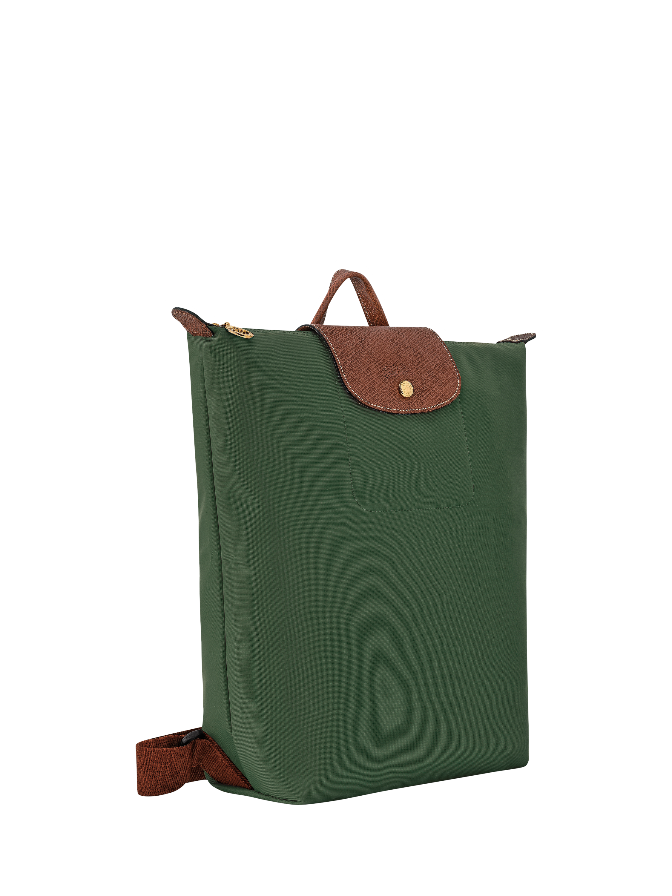 Product image 3 of 7, which shows Longchamp Le Pliage Original Recycled Canvas Backpack, British Green