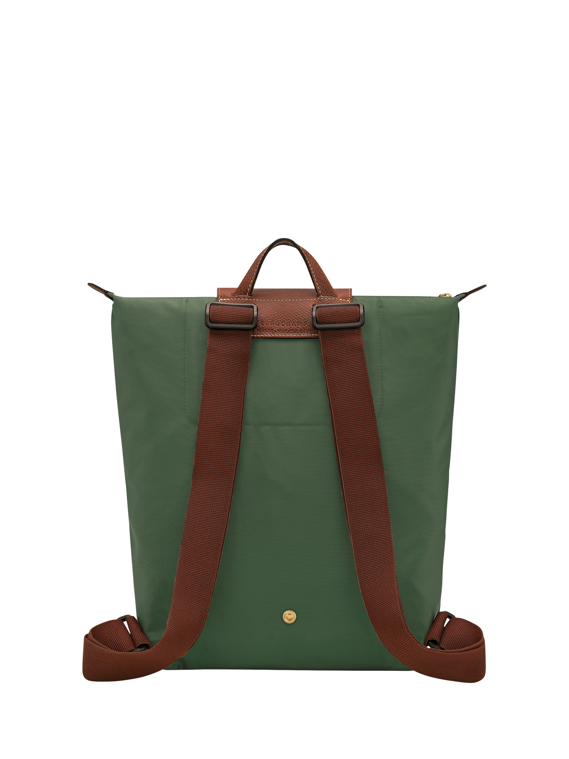 Product image 4 of 7, which shows Longchamp Le Pliage Original Recycled Canvas Backpack, British Green