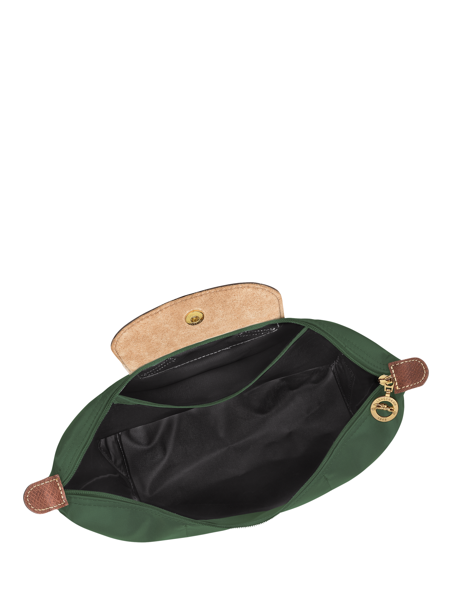 Product image 5 of 7, which shows Longchamp Le Pliage Original Recycled Canvas Backpack, British Green