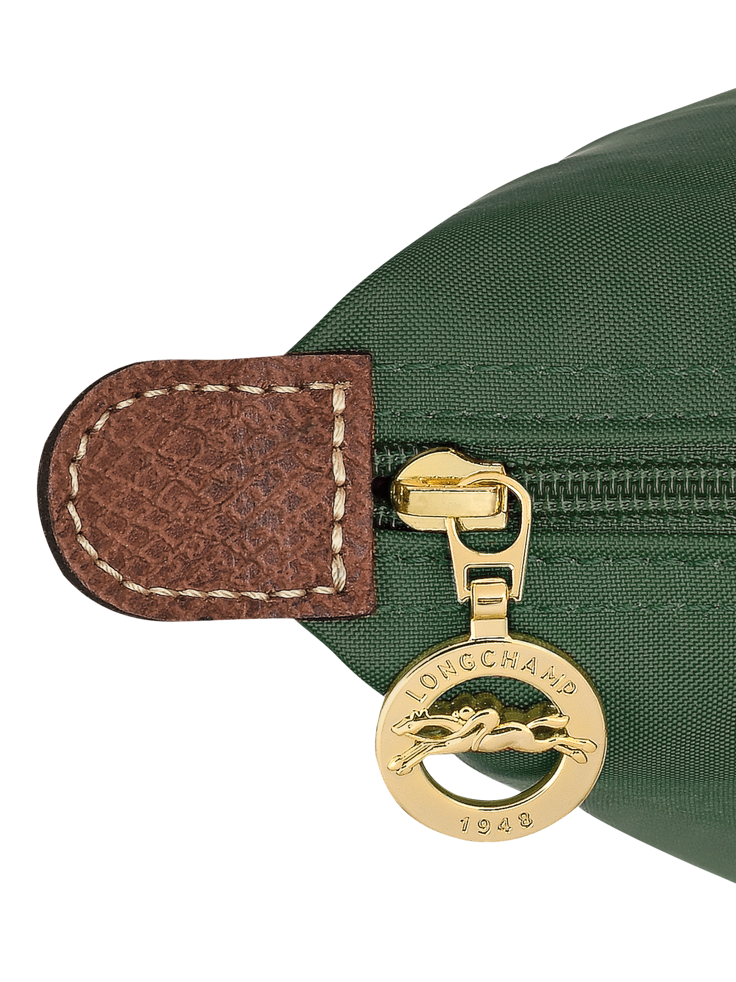 Product image 6 of 7, which shows Longchamp Le Pliage Original Recycled Canvas Backpack, British Green