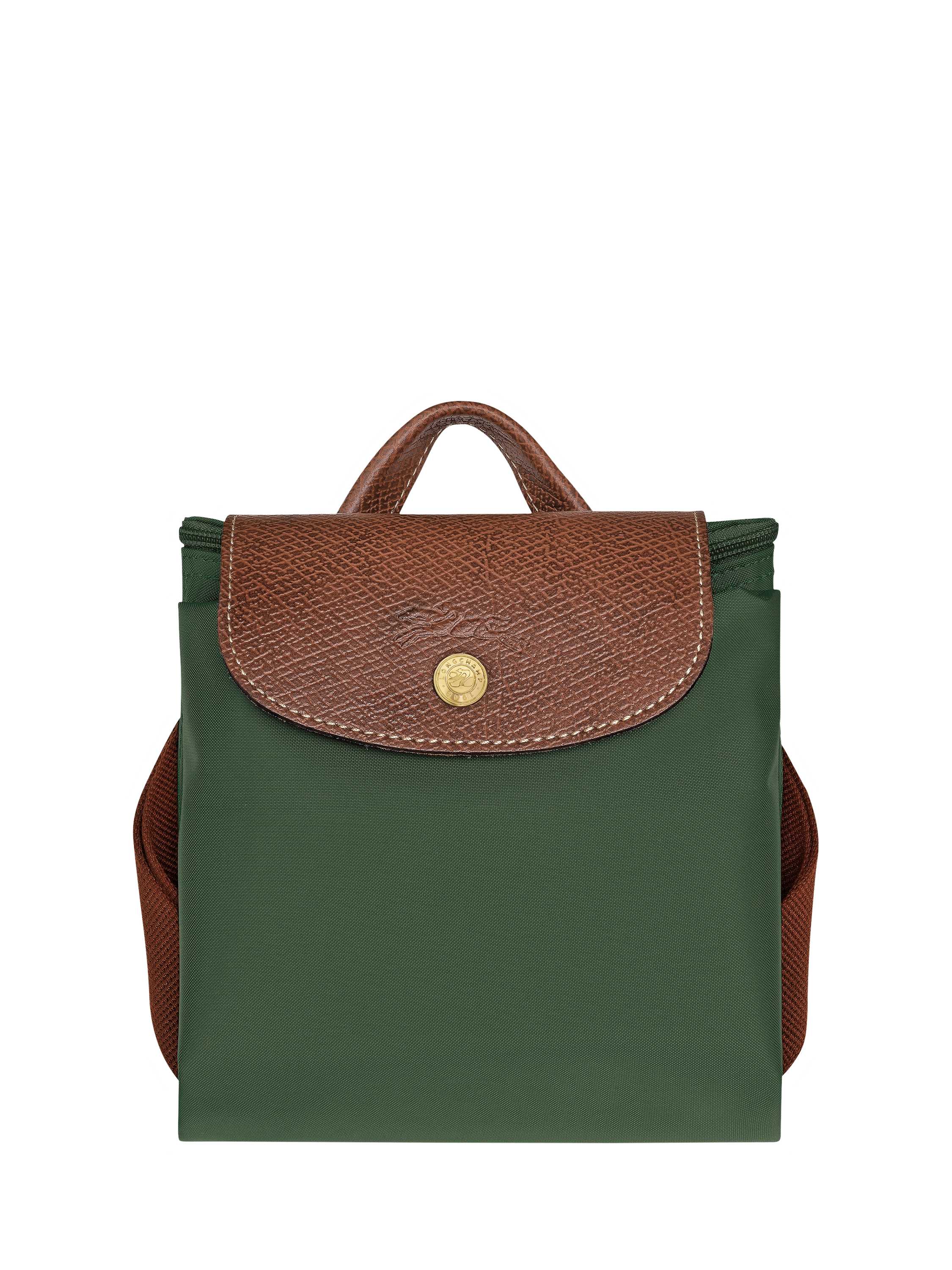Product image 7 of 7, which shows Longchamp Le Pliage Original Recycled Canvas Backpack, British Green