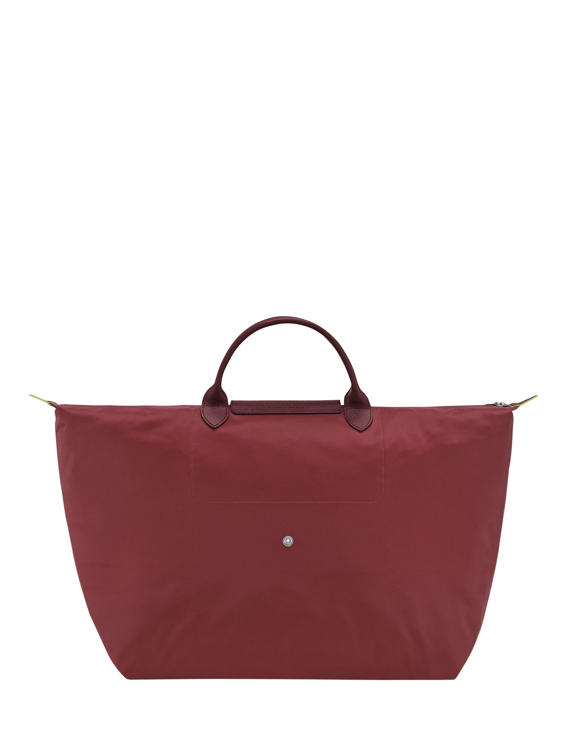 Product image 4 of 4, which shows Longchamp Le Pliage Green Recycled Canvas Large Travel Bag, Pomegranate