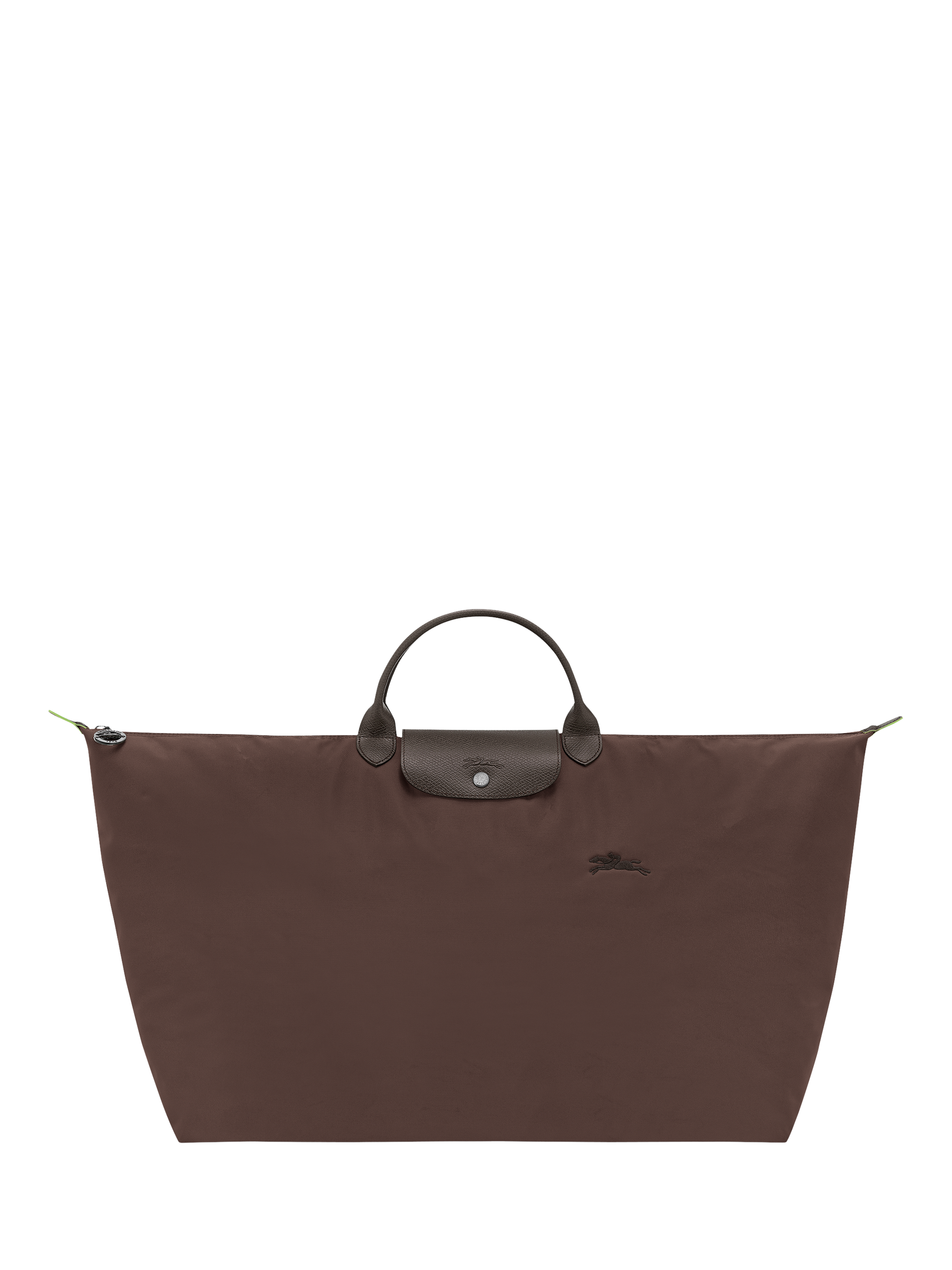 Product image 1 of 3, which shows Longchamp Le Pliage Green Recycled Canvas XL Travel Bag, Mocha