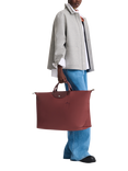 Longchamp Le Pliage Green Recycled Canvas XL Travel Bag, Pomegranate