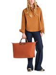 Longchamp Le Pliage Original Small Travel Bag, Brick