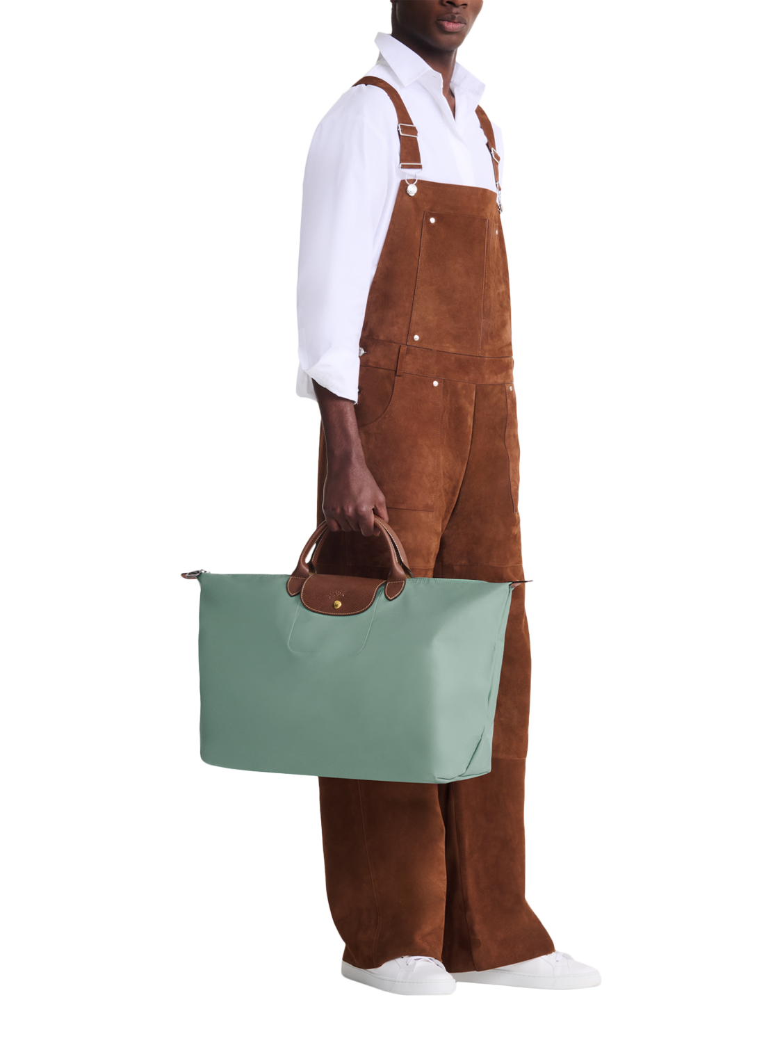 Product image 2 of 4, which shows Longchamp Le Pliage Original Small Travel Bag, Celadon