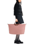 Longchamp Le Pliage Original Medium Travel Bag, Pink Tea