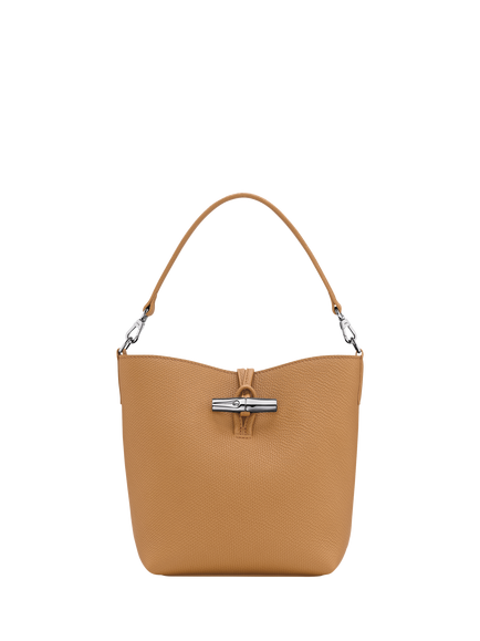 Longchamp Le Roseau Leather XS Bucket Bag, Walnut