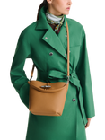 Longchamp Le Roseau Leather Bucket Bag