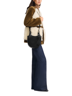 Longchamp Le Foulonné Leather Crossbody Bag - view 2, Black