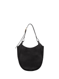 Longchamp Le Foulonné Leather Hobo Bag, Black