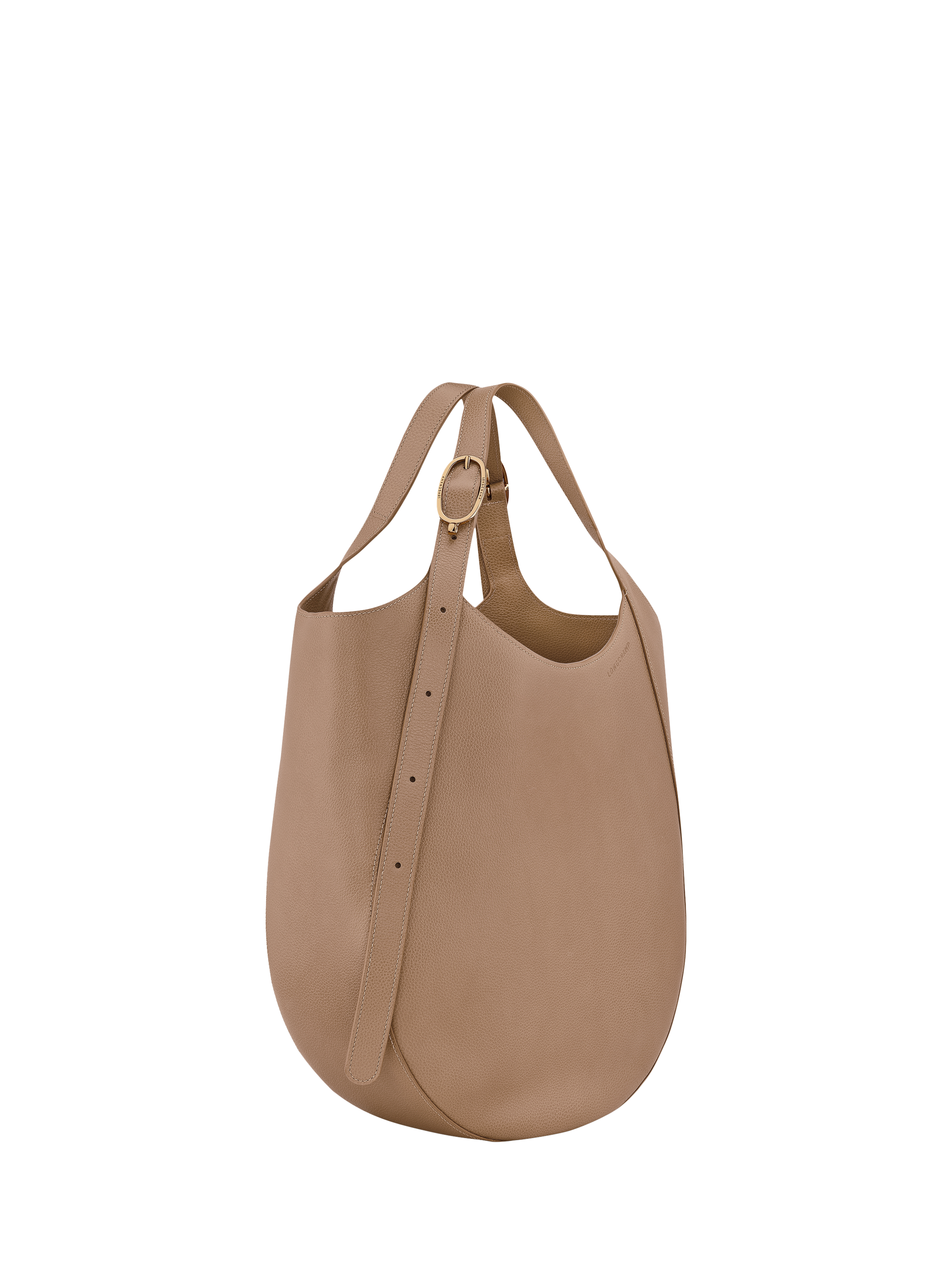 Product image 3 of 3, which shows Longchamp Le Foulonné Leather XL Tote Bag, Biscuit