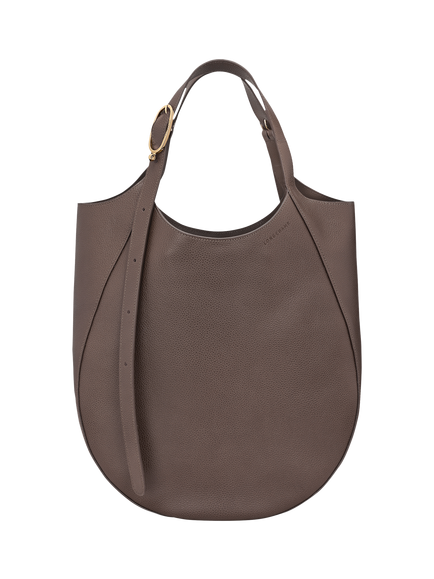 Longchamp Le Foulonné Leather XL Tote Bag, Taupe