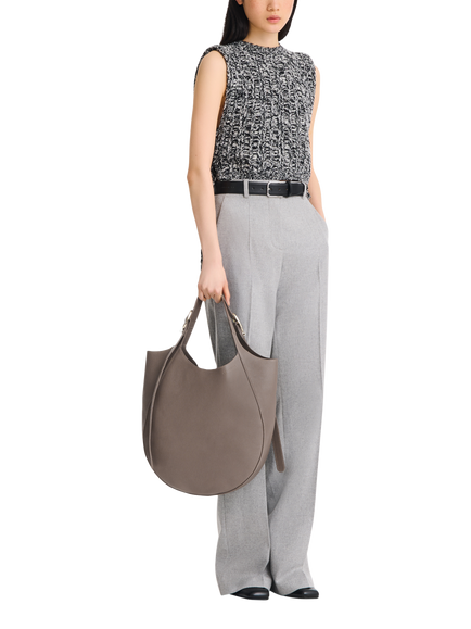 Longchamp Le Foulonné Leather XL Tote Bag - view 2, Taupe