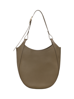 Longchamp Le Foulonné Leather Hobo Bag, Caper