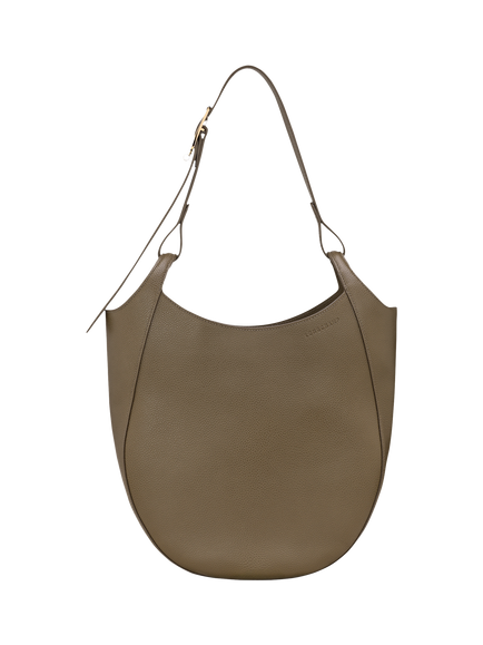 Longchamp Le Foulonné Leather Hobo Bag, Caper