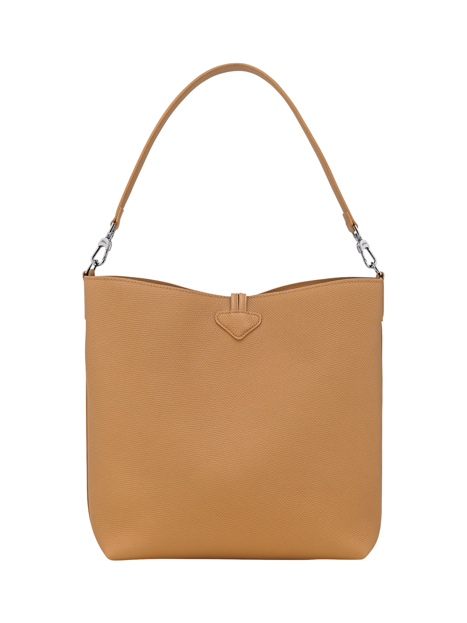 Product image 4 of 6, which shows Longchamp Le Roseau Leather Shoulder Bag, Bark
