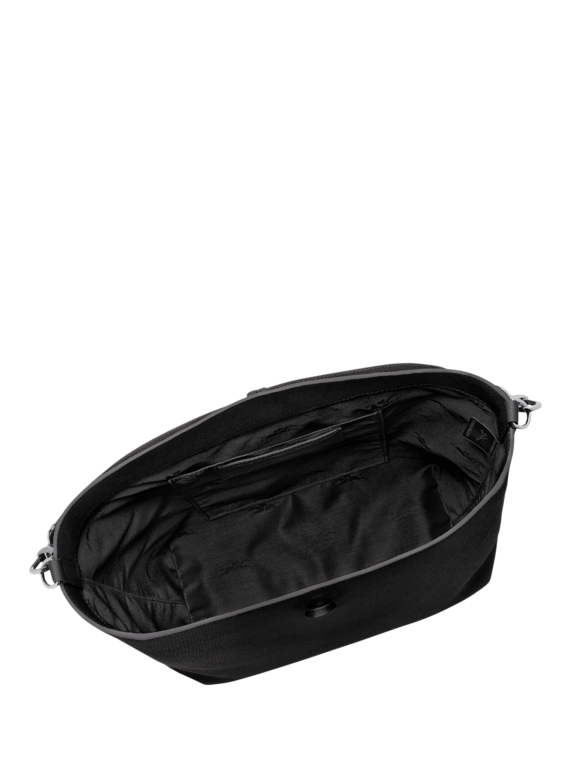Product image 5 of 6, which shows Longchamp Le Roseau Leather Shoulder Bag, Black