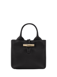 Longchamp Le Roseau XS Leather Handbag, Black
