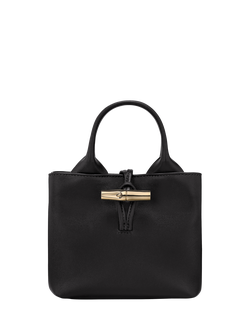 Longchamp Le Roseau XS Leather Handbag, Black