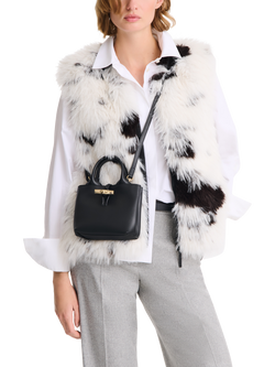 Longchamp Le Roseau XS Leather Handbag - view 2, Black