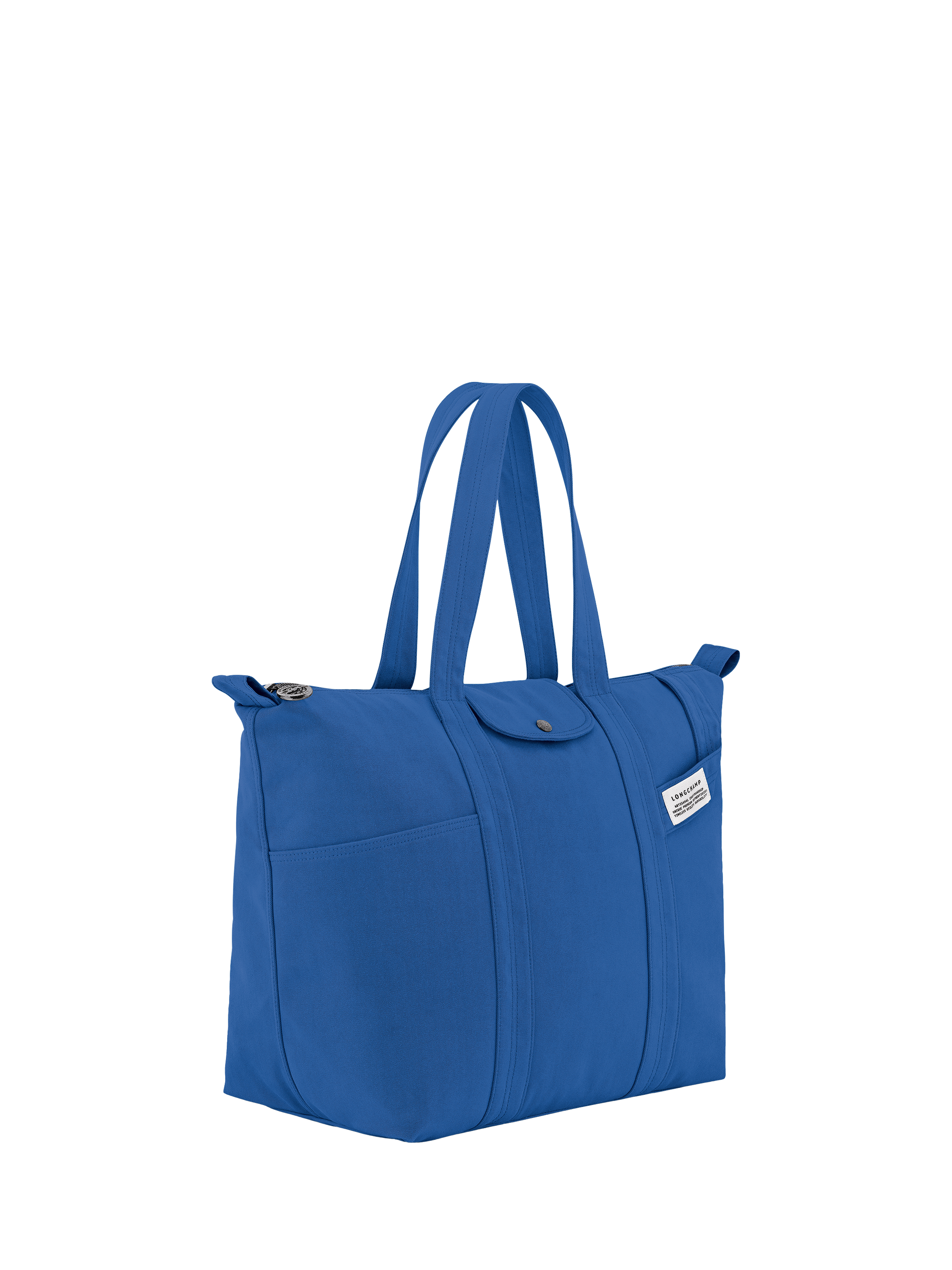 Product image 3 of 6, which shows Longchamp Le Pliage Cotton Canvas Extra Large Tote Bag, Atlantic
