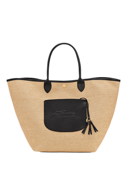 Longchamp Le Pliage Large Basket Bag, Black