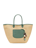 Longchamp Canvas Medium Pliage Basket Bag