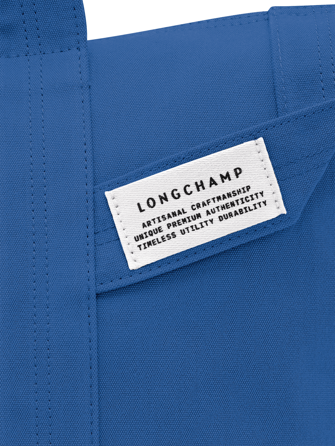 Product image 6 of 6, which shows Longchamp Le Pliage Cotton Canvas Tote Bag, Cobalt Blue